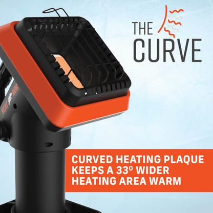 Heat Hog 4,000 BTU Portable Propane Radiant Space Heater, Indoor, Outdoor, Garage, Camping, Outdoor Sports, Boating, RVs, Angled Design, Gas Powered - size: 4,000 BTU
