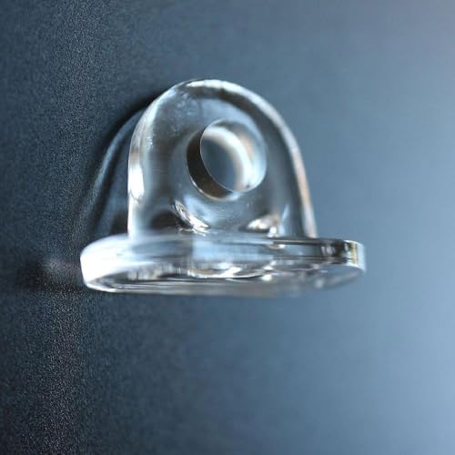 SEIWIEI Mini Hinge Hasp Acrylic Lock Clear Hinge Hasp Transparent Lock Latch Hasp Lock Easy to Use for Doors, Cabinets, Windows(3 Pcs) - size: 3 Pcs