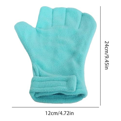 Animal Handling Gloves Gentle Touch Pet Protection Mittens | Small Animal Handling Protection Glove for Bunny Sugar Glider Bird Parrot Hedgehog Squirrel Reptile Snake Lizard Grooming - color: Blue