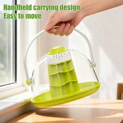 Snail Terrarium Kit Insect Enclosure Bug Terrarium Observation Container Praying Mantis Habitat Breeding Box Micro Habitat Starter Kit for Beetles Spider Small Reptile