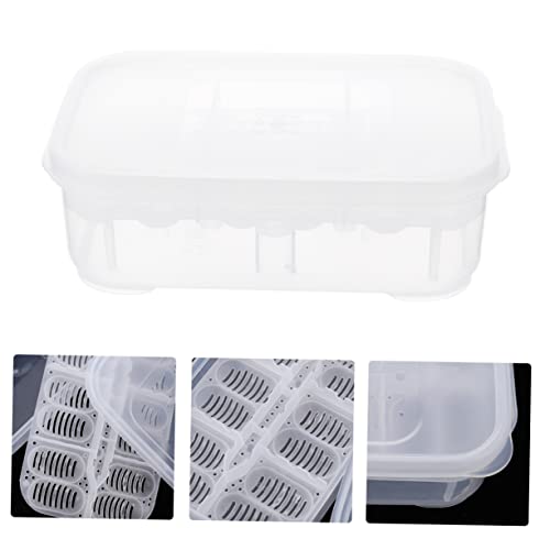 FRCOLOR 2pcs Reptile Hatching Box Incubator for Reptiles Transparent Tray for Geckos Snakes and Lizards Material Incubation Container for Breeding