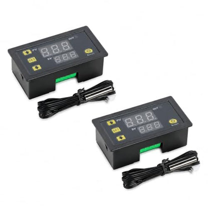 2pcs W3230 DC 12V Digital Temperature Controller Module, High Precision Thermostat Switch for Heating Cooling and DIY Automation - color: DC12V