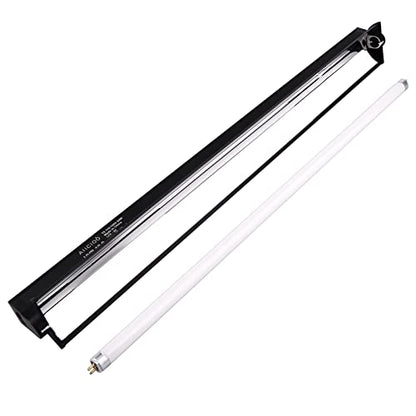 Aiicioo T5 UVB Lighting Combo Kit - Desert 10.0 Terrarium Hood Light Fixture & High Output T5 HO UVB Bulb for Reptiles Chameleon Gecko (22Inch 24W) - size: 22Inch 24W