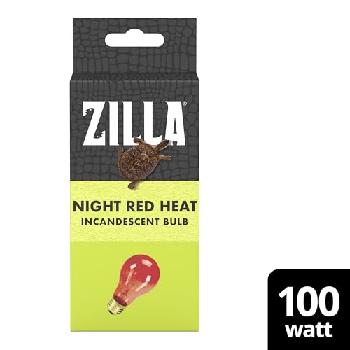 Zilla Incandescent Bulb, Night Red, Ideal for Nocturnal Reptile Species - size: 100 Watts, style: Night Red