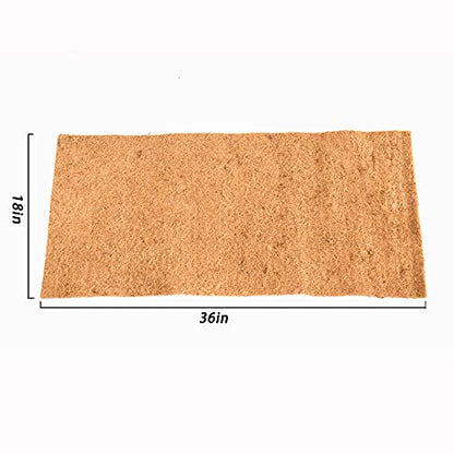 Reptile Carpet Natural Coconut Fiber, 36" x 18" Tortoise Carpet Mat for Pet Terrarium Liner, Reptile Bedding Supplies for Lizard, Snake, Chameleon, Turtle, Bearded Dragon - size: 36"x18" 1pack