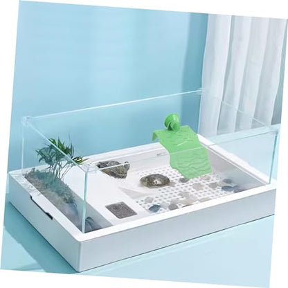 Turtle Basking Platform with Cup Aquarium Ramp for Tortoise Floating Terrace for Reptile Tank Decoration Turtle Accessories