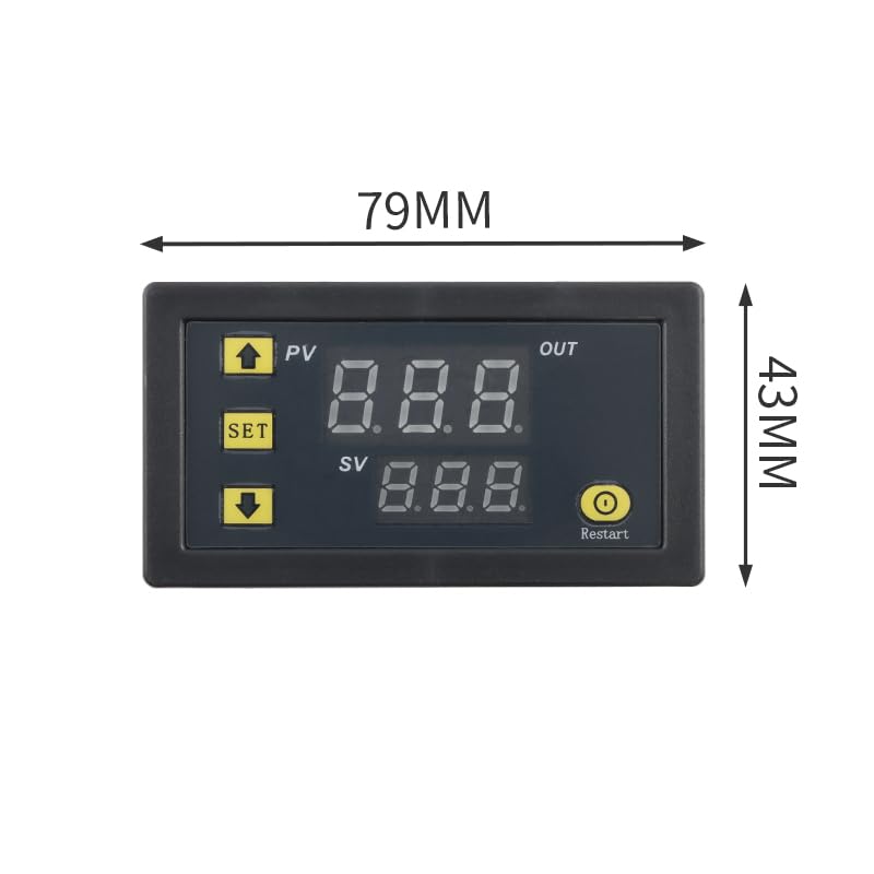 2pcs W3230 DC 12V Digital Temperature Controller Module, High Precision Thermostat Switch for Heating Cooling and DIY Automation - color: DC12V
