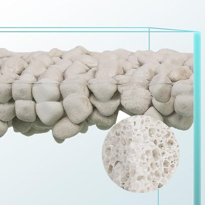Aquarium Biological Filter Media, Floating Ceramic Bio Media | UPETTOOLS Aquarium Biological Filter Media, Floating Ceramic Bio Media - size: Floating Ceramic Bio Media