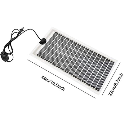 KABASI Reptile Heat Mats with Temperature Adjustment, 2nd-Gen 25W | Non-Adhesive Reptile Heating Pad, Waterproof Under Tank Terrarium Heating Mat for Tortoise Snakes, 16.5x8.7 inch