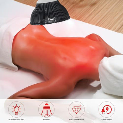 Infrared Therapy Near Infrared Lamp 850nm | Improved Blood Circulation Back Shoulder Home Therapy ETPAR18F - size: 18 Near Infrared Light