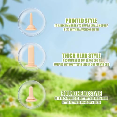 Suxgumoe Pet Feeding Bottle Set, Feeding Silicone Nipple with Bottle and Syringes, Reusable Pet Nursing Kits Feeding Tools for Rabbits, Small Animals (3 Nipples+5 Syringes + 1 Measuring Cup) - color: 3 Nipples+5 Syringes + 1 measuring cup