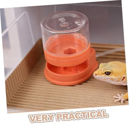 Homoyoyo 4pcs Small Reptile Water Fountain and Water Dish Bowl for Lizards Turtles Snakes Gecko Terrarium Tank Accessories