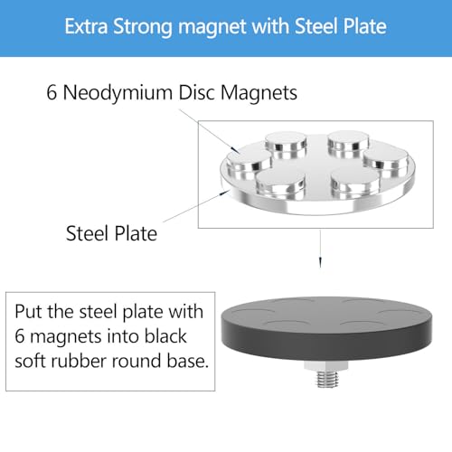 Magnetic Garage Hook, Heavy Duty Garage Storage Magnetic Hooks Steel Tool Hangers for Garage Wall Utility Magnet Hooks and Hangers Indoor & Outdoor Hanging Garden Tools (2 Pack) - style: ML/2 pack 16-80lbs