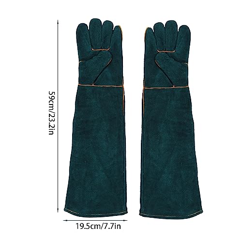 Animal Handling AntiBite Gloves for Dog Training Reptile Snake Handlers ScratchProof Bite Resistant Gloves with Reinforced Palm and Cotton Lining (L) - size: L