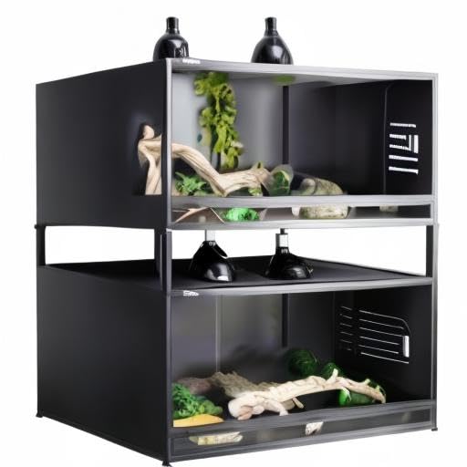 Stackable Reptile Terrarium 44 Gallon 40"x16"x16" for Bearded Dragon Lizard Snake Space Efficient Large Cage Reptiles Enclosure Wide Breeding Lounge Vivarium Area with Glass Sliding Doors - size: 40"x16"x16" (44 Gallons)