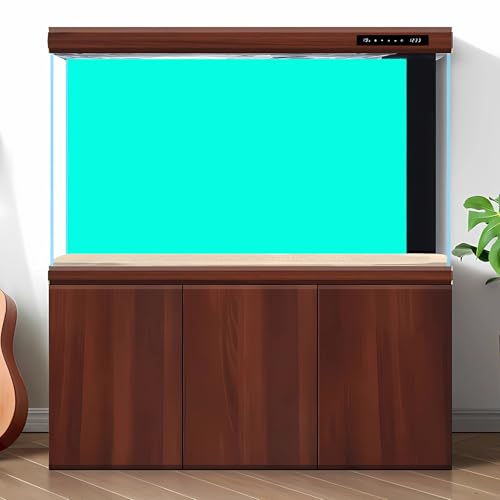 Aqua Aquarium Background Classic Pure Aqua Fish Tank Background Spectacular Vibrant Reptile Tank Backgrounds Vivid Water Blue Reptile Tank Terrarium Enclosure Backgrounds 24x12in - color: P-Aqua, size: 24(W)x12(H)inches/ 60(W)*30cm(H)