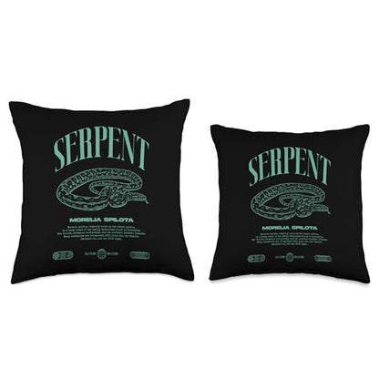 Carpet Python Modern Reptile Keeper Streetwear Throw Pillow - size: 16x16