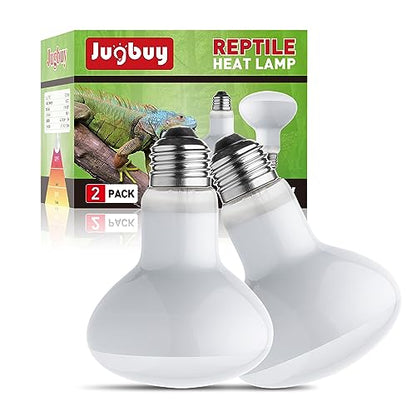 Reptile Heat Lamp Bulb, 100 Watt UVA Daylight Basking Spot Light for Bearded Dragon, Turtle, Lizard, Snake, Tortoise, Chameleon, Amphibians - 2 Pack - size: 2 Pack