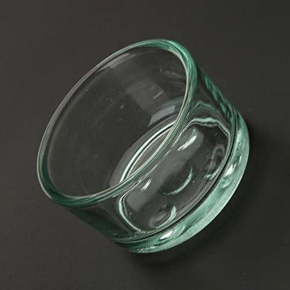 XISAOK Reptiles Food Bowl Anti-Escape Worm Dish Reptiles Glass Feeding Dish Reptiles Drinker Cup for Lizards