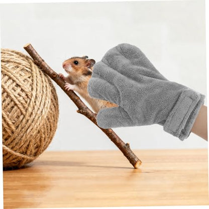 Bite Proof Gloves for Hamsters and Birds, Anti-bite Small Animal Handling Gloves, Calming Protective Mittens for Daily Pet Training and Interaction