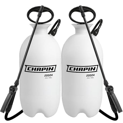 Chapin 2-Gallon Pump Sprayer, Reliable Spray for Daily Use, 2pk | Lightweight tank; for home and garden use, for weed control, plant feeding and cleaning with adjustable nozzle and long hose - size: 2 Gallon, 2Pack