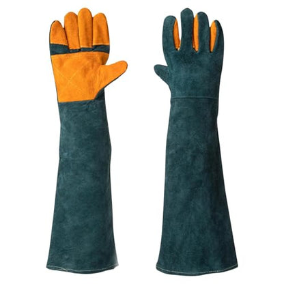 Dog Bite Protection Gloves - Heavy Duty Protective Mitts | Puncture Resistant Dog Training Gear | Scratch Proof Cat Grooming Gloves, Grooming Mitts Sleeve for Pet Care Workers Rescue W - color: C
