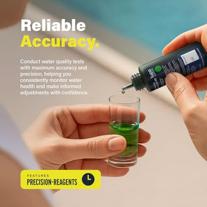 Lupo 6-in-1 Pool Test Kit Replacement Reagents | Pool Testing Kit Refill Reagents for Testing Total Chlorine, Total Bromine, pH, Base Demand, Acid Demand & Total Alkalinity | Refill Reagents ONLY - size: 6-in-1 Refill Reagents