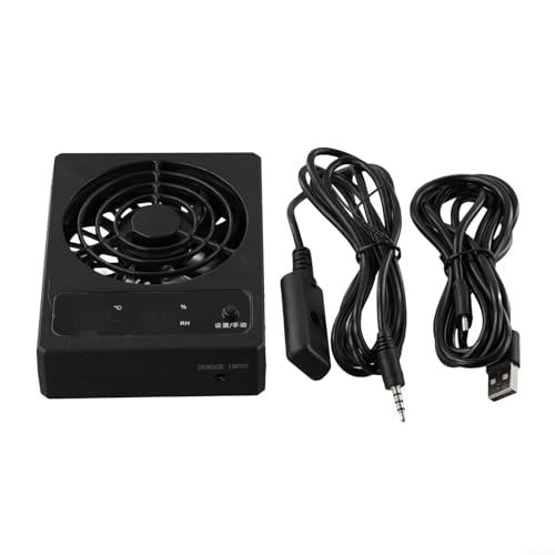Reptile Enclosure Ventilation Fan, Automatic Humidity Control & Quiet Air-Circulation For Rainforest Terrarium, Smart Cooling System With Display(for celsius) - color: Celsius