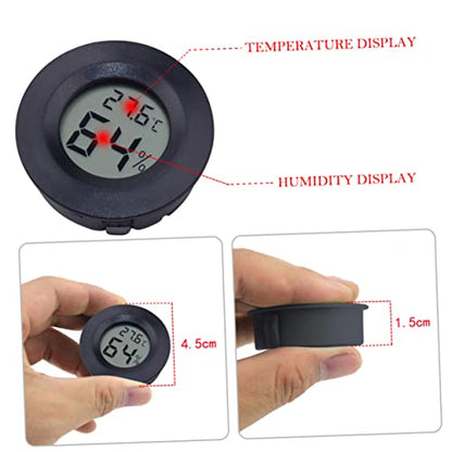 Kisangel 14pcs Mini Digital Hygrometer and Thermometer for Reptile Tanks Accurate Humidity and Temperature Gauge for Terrariums Incubators and Indoor Use Compact and Portable