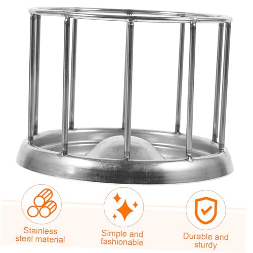 Stainless Steel Tortoise Feeding Bowl Large Capacity Silver | Pet Turtle and Reptile Use, round Dish Shape with Ample Space, Corrosion-Resistant Build for Food and Water