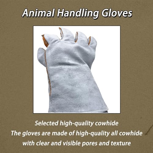 Animal Handling Gloves Vet Grooming Puncture Proof Anti-Bite Scratch For Cat Dog Snake Falcon Grabbing Reptile