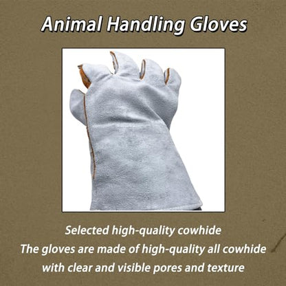Animal Handling Gloves Vet Grooming Puncture Proof Anti-Bite Scratch For Cat Dog Snake Falcon Grabbing Reptile