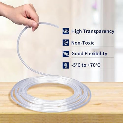 3/16" Aquariums Airline Tubing Standard Aquarium Tubing for Fish Tank Flexible Air Hose Pure Hose Aquarium Garden Terrarium Pond (85 feet) - size: 85 feet