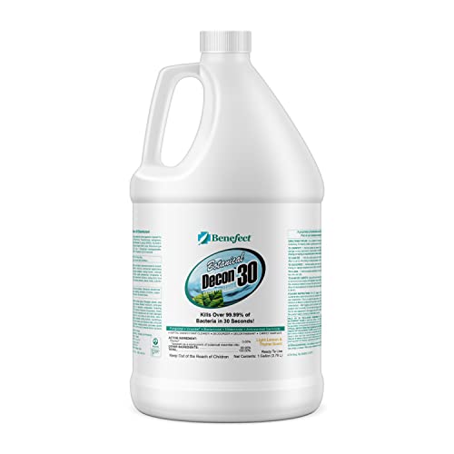 Benefect Botanical Decon 30 Disinfectant Cleaner - All Natural Formula for Effective Cleaning Power - Ideal for Restoration Jobs & Water Damage - 20476 - 1 Gallon - size: 128 Fl Oz (Pack of 1)