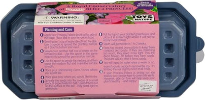 Grow Your Own Flower Princess Palace Terrarium Starter Kit - Blooming Jewelweed & Princess Flowers, Includes Pony, Royal Gems & Complete Supplies to Start Growing in a Week - style: Flower Princess Palace