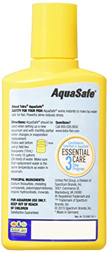 Tetra 16172 AquaSafe Fish Tank Water Conditioner, 8.45 fl oz (Pack of 2) - size: 8.45 oz (Pack of 2)