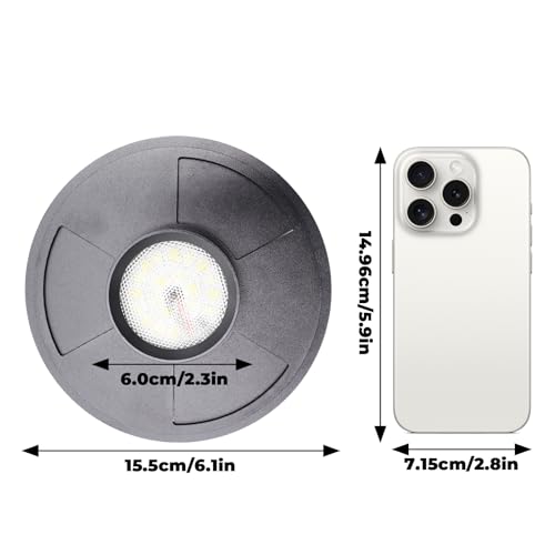 5W Grow Light for Vases Up to 5.9 Inches in Diameter, Terrarium Light with Controller for Adjust Brightness and Timer, Aquarium Plant Light