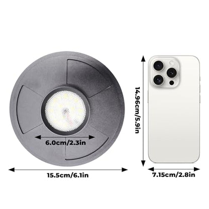 5W Grow Light for Vases Up to 5.9 Inches in Diameter, Terrarium Light with Controller for Adjust Brightness and Timer, Aquarium Plant Light