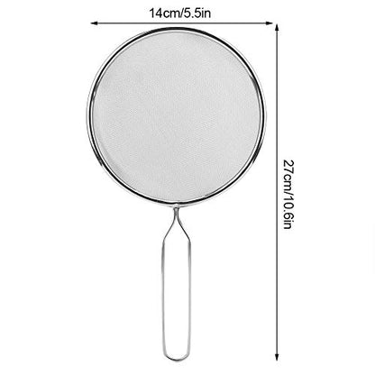 GLOGLOW Reptile Sand Shovel, Stainless Steel Scoop for Pet Waste Cleaning, Lightweight with High Density Mesh for Tortoise and Lizard Cleaning