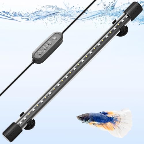 18.9in Submersible Aquarium LED Light, 24/7 Mode Aquarium Lights with Full Spectrum RGBW LEDs, IP68 Waterproof Fish Tank Light with Dimming, Timming and Color Adjustable - style: 18.9inch