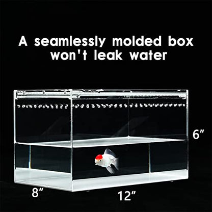 Reptile Terrarium - Amphibian Tank Starter Kit, Eco Rainforest Feeding Box, Amphibian Feeding Box, Suitable for breeding Lizards, Snakes, Chameleons,Jumping Spiders