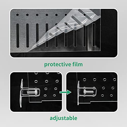 Aquarium Fish Tank Divider Acrylic Isolation Grid Board with Suction Cups Included Clear Fish Separator Transparent Plate Baffle Cover Blocking Fish Partition Net 30x40cm/11.81x15.74in - size: 30x40cm