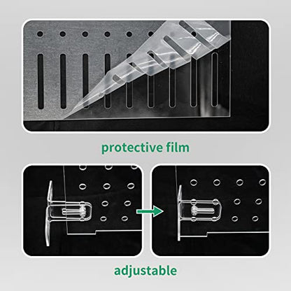 Aquarium Fish Tank Divider Acrylic Isolation Grid Board with Suction Cups Included Clear Fish Separator Transparent Plate Baffle Cover Blocking Fish Partition Net 30x40cm/11.81x15.74in - size: 30x40cm
