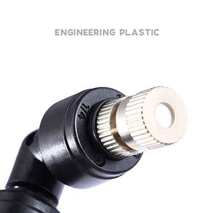 1/4" Reptile Mister Nozzle, Adjustable Spray for Terrarium Fogger | Adjustable reptile misting nozzles. Compatible with most misting systems for terrarium, vivarium & rainforest tanks - size: Four Head