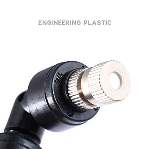 1/4" Reptile Mister Nozzle, Adjustable Spray for Terrarium Fogger | Adjustable reptile misting nozzles. Compatible with most misting systems for terrarium, vivarium & rainforest tanks - size: Dual Head