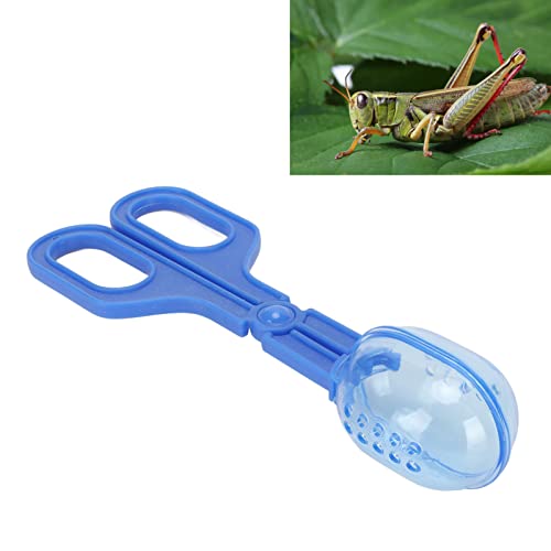 JTLB Reptile Feeding Clamp with Ventilated Poop Scoop Tool for Feeding and Cleaning, Suited for Tortoise, Lizard, Frog, Spider (Blue) - color: Blue