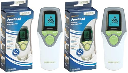 Infrared Thermometer | Forehead Measurements | 1-Second Readout | Hygienic Non-Contact | Whole Family Care | 3-Year Warranty (Pack of 2) - size: 1 Count (Pack of 2)