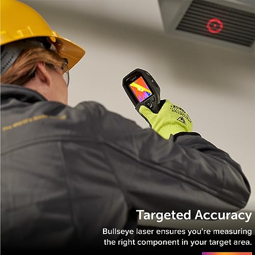 Flir TG165-X Thermal Imaging Camera with Bullseye Laser, Spot IR | 80x60 IR, -25 to 300C, spot thermometer, MSX, IP54, building/HVAC/electrical, strap, pouch - style: TG165-X