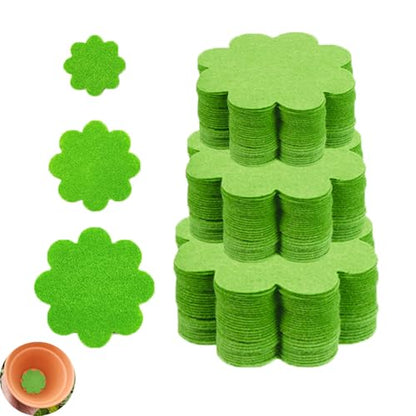 60 Pack Plant Pot Hole Pads Fiber Fabric Instead of Mesh Pad Drainage Hole Cover Pad Fine Filter Non Dirt Bottom Screen Layer Stopper to Prevent Soil Loss Planters Pots Watering