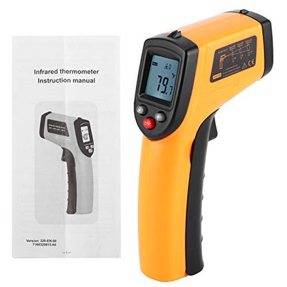 GM320 Infrared Thermometer Gun | -50 to 400℃,Precise Aiming,Distance to Spot Ratio 12:1, 5 to 14um,For Cooking,Heated Air Conditions